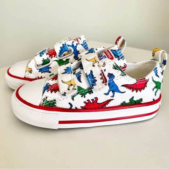 Converse Dinosaur Chuck Taylor All Star Toddler 7 New - Picture 6 of 10